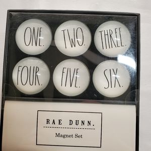 Rae Dunn Number Magnets One through Six New In Box